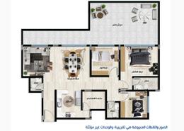 شقة - 3 غرف نوم - 3 حمامات for للايجار in حي الملقا - شمال الرياض - الرياض
