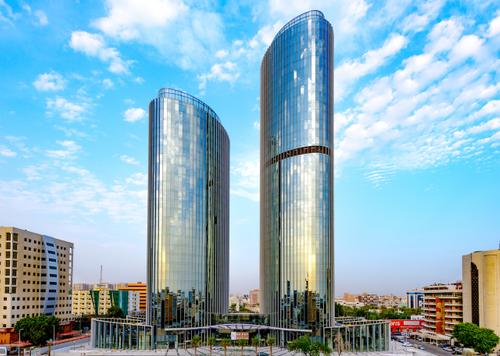 شقة غرفتي نوم طابق ٢١ برج بيات بلازا باطلالة خلابة لمدينة جدة