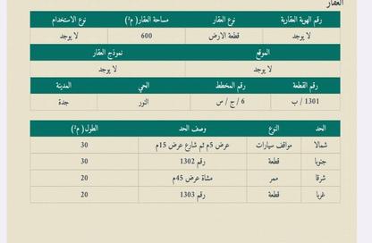 أرض - استوديو للبيع في النور - جدة - مكة المكرمة